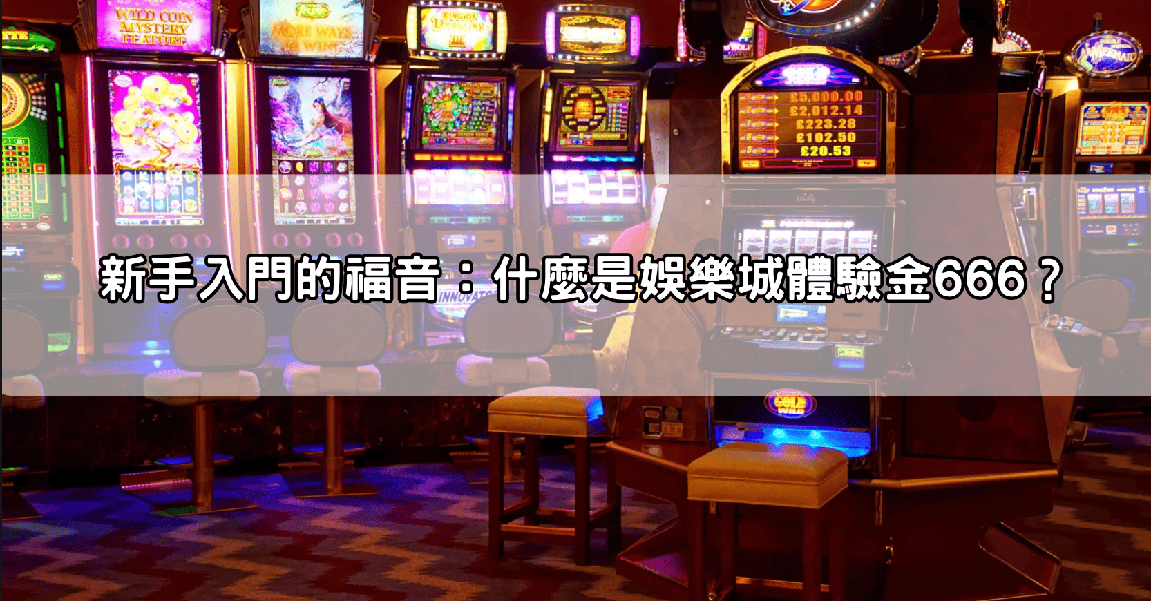 新手入門的福音:什麼是娛樂城體驗金666?