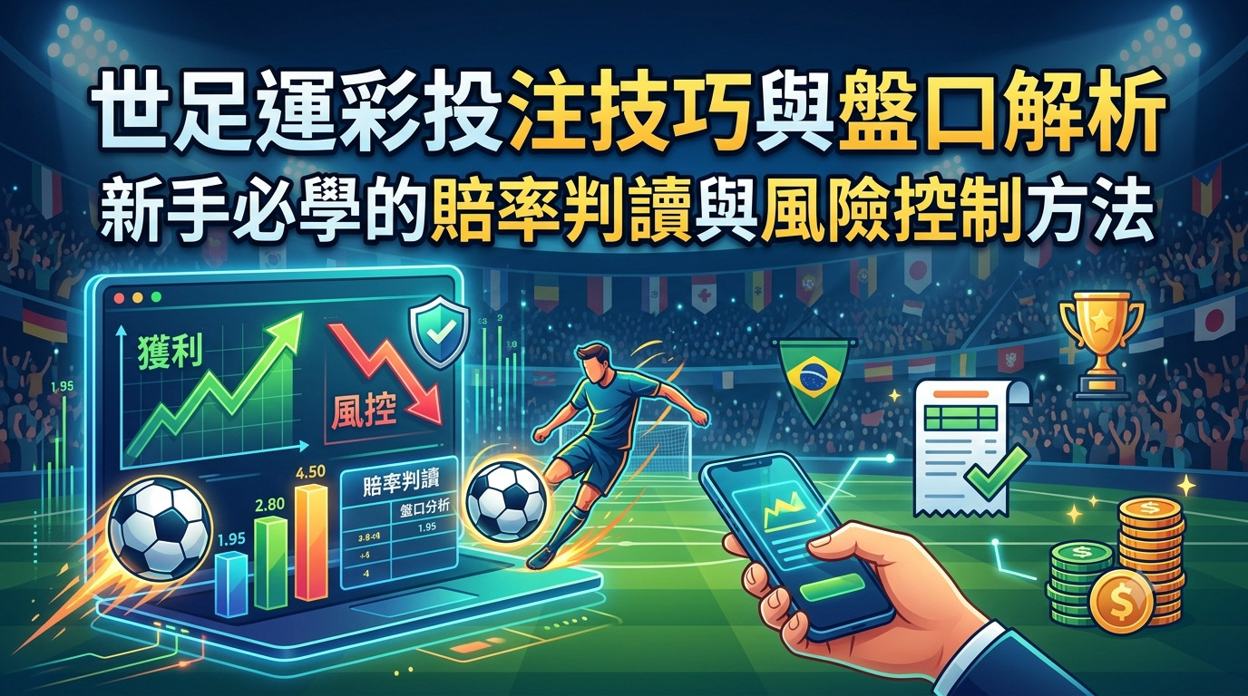世足運彩投注技巧與盤口解析：新手必學的賠率判讀與風險控制方法